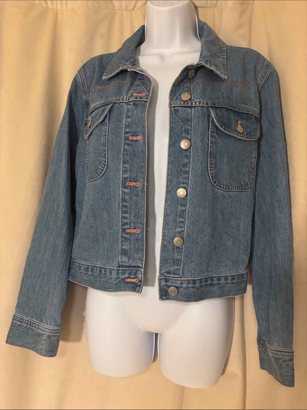Madewell Western Edition Rare Crop Light Blue Denim Jacket